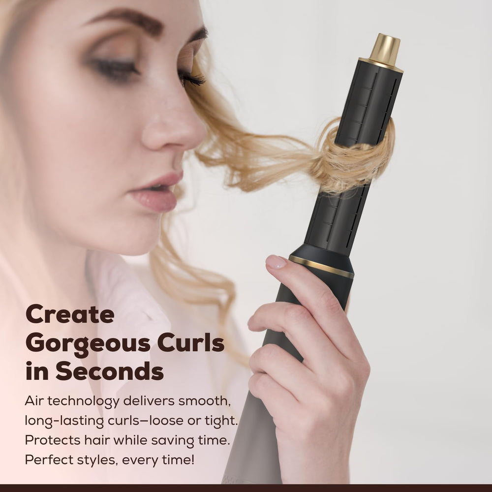Rose® StylingBrush: 5-In-1 Verwisselbaar Haar Föhn En Styling Borstel