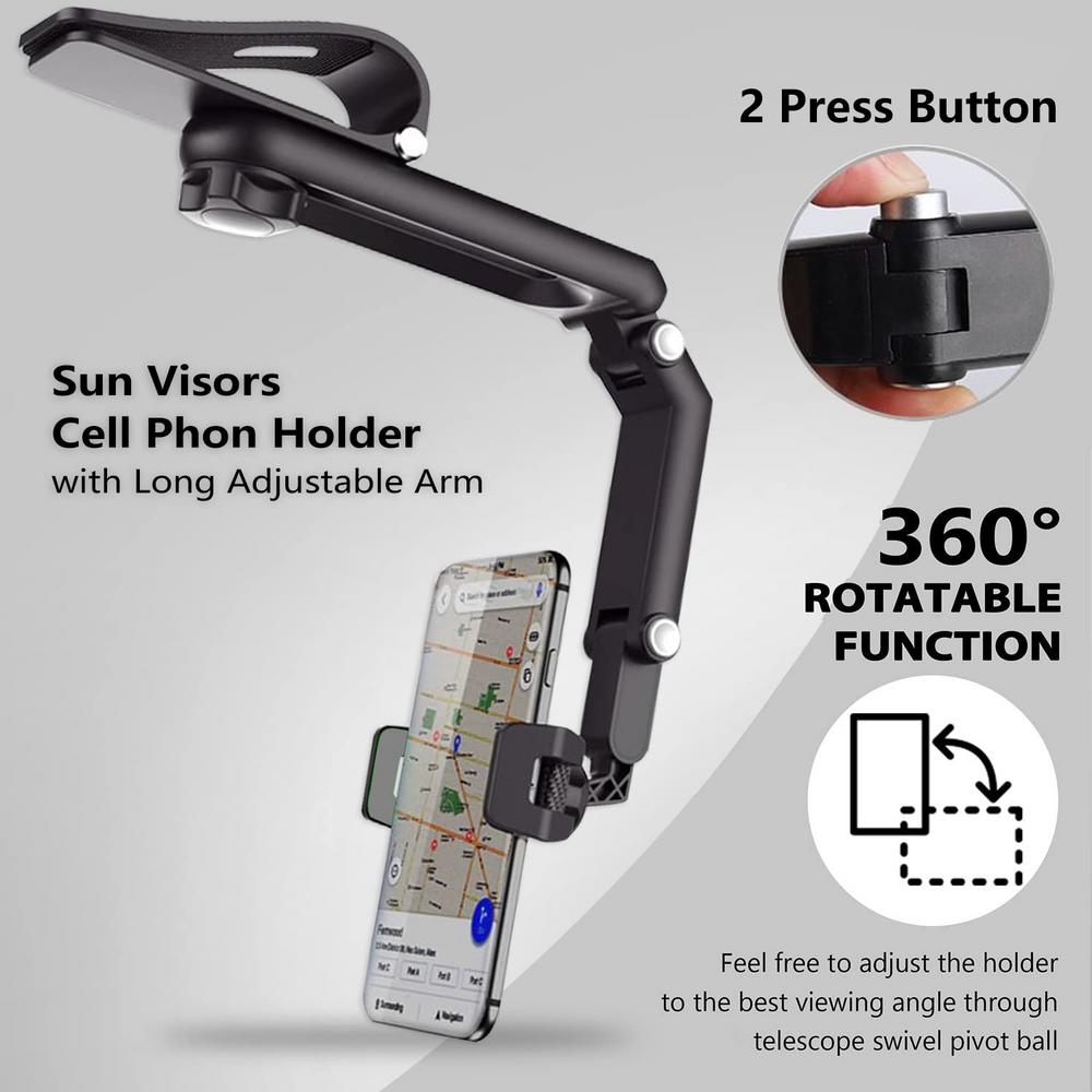 Holder360° PremiumHolder 1+1 GRATIS: Premium Verstelbare Draaibare Telefoonhouder