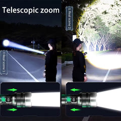 Ledsen™ AdjustableFlashlight: Ultraheldere Oplaadbare Zaklamp Met Verstelbare Bundel