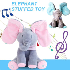 Kletshuts™ ElephantToy: Interactief Kiekeboe Oor-Klapperende Olifant Speelgoed