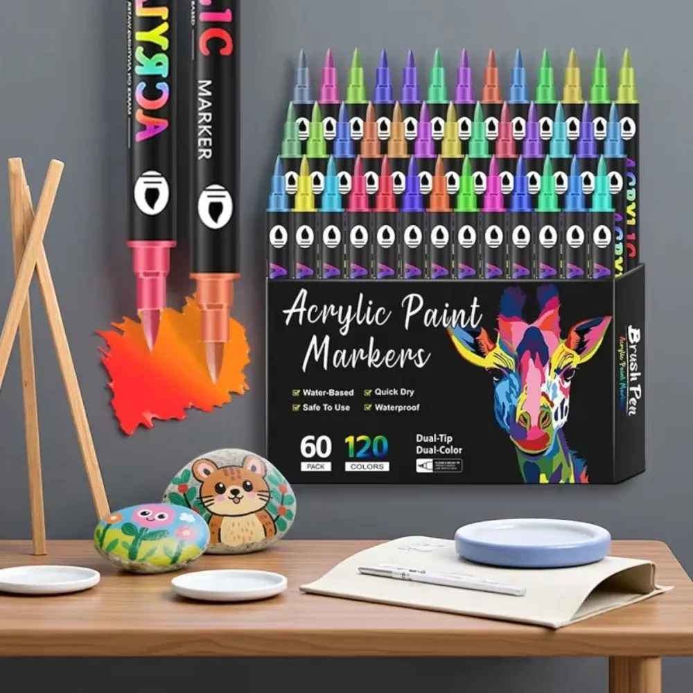 DualMarkers: Veelzijdig Multi Kleur Volledige Dekking Dubbele Markeringen