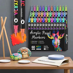 DualMarkers: Veelzijdig Multi Kleur Volledige Dekking Dubbele Markeringen
