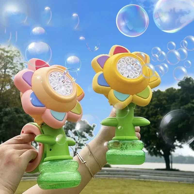 Kletshuts™ SunflowerBubble - Automatische Zonnebloem Bubbel Blazer Machine Speelgoed