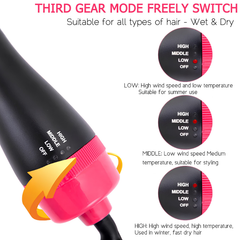 Rose® VolumeBrush: 2-In-1 Föhnen-Styling En Volumeborstel