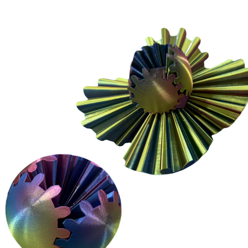Kletshuts™ GearBall 1+1 GRATIS - Stressverlichtende Gear 3D Geprinte Fidgetbal