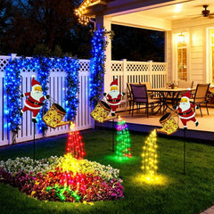 Ledsen™ SantaKettle: Zonne-Energie Gloeiend Buiten Kerstman Waterkoker Decoratie