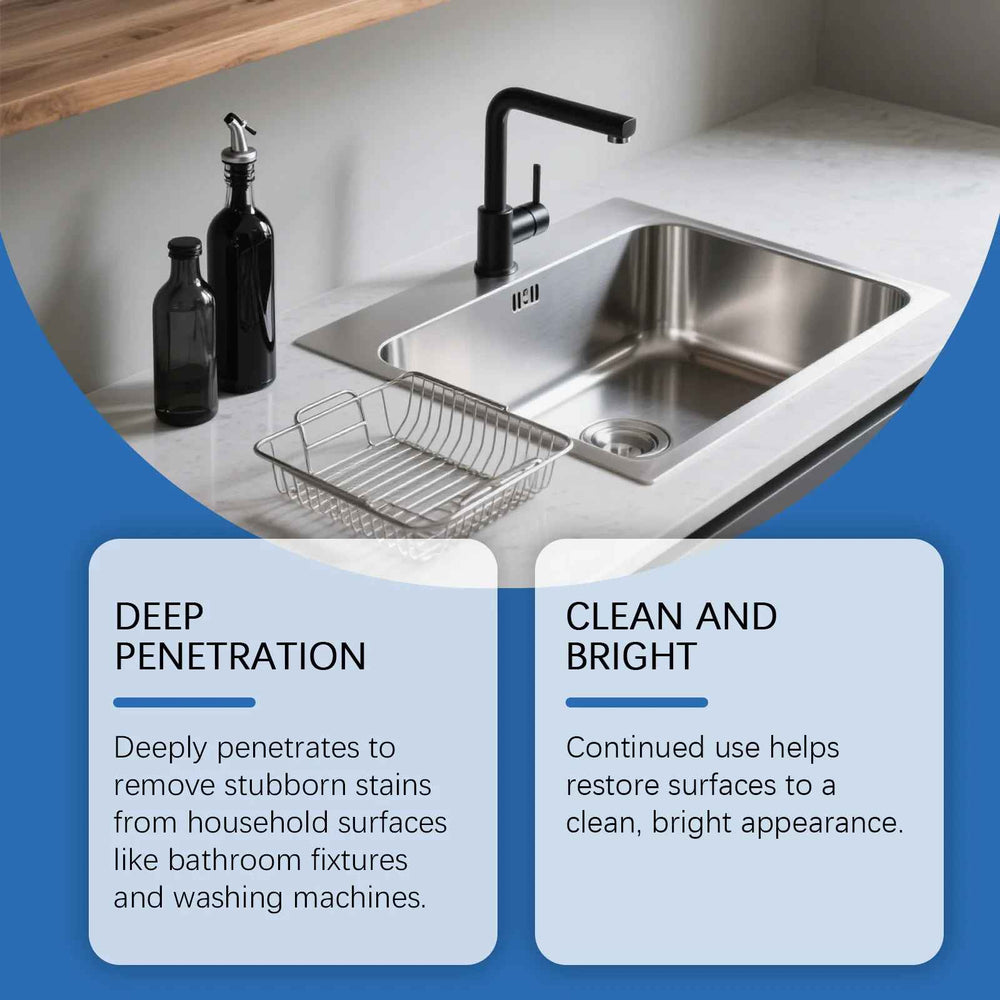Cleaner Pro° StainSolution 1+1 GRATIS: Zwaar-Plicht Multi-Oppervlak Vlekkenoplossing Met Schrobborstel