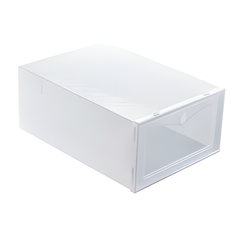 ShoeBox 5+5 GRATIS: Eenvoudige Toegang Stapelbare Transparante Flip-Bovenkant Schoenendoos Opslaglade