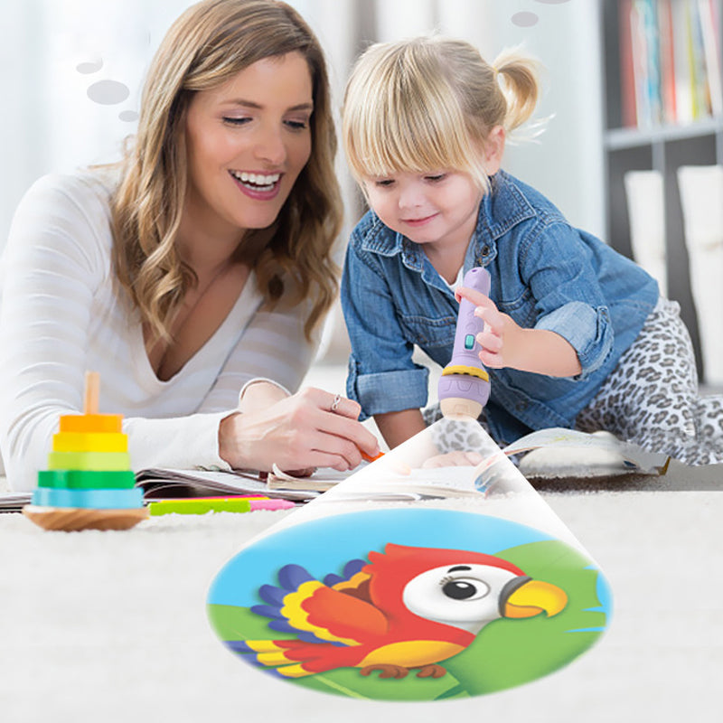 Kletshuts™ FlashlightProjector: Magische Verhaaltjestijd Zaklampprojector Voor Kinderen