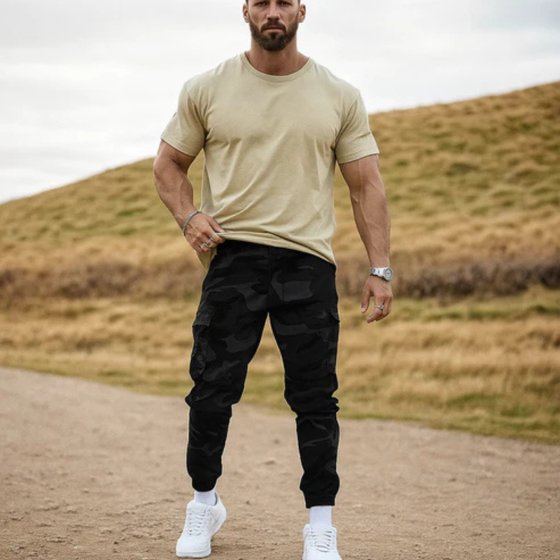 Icone™  CamouflagePants: Stijlvolle Toevallig Multi-Zak Camouflage Broek