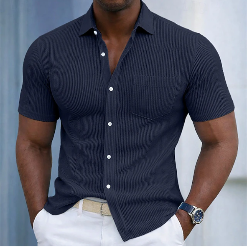 Icone™ StreetwearShirt: Comfortabel Stijlvol Heren Korte Mouw Casual Streetwear Shirt