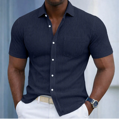 Icone™ StreetwearShirt: Comfortabel Stijlvol Heren Korte Mouw Casual Streetwear Shirt