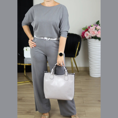Icone™ ClassySet: Stijlvol Dames 3-Delig Lang Cardigan En Broek Chique Set