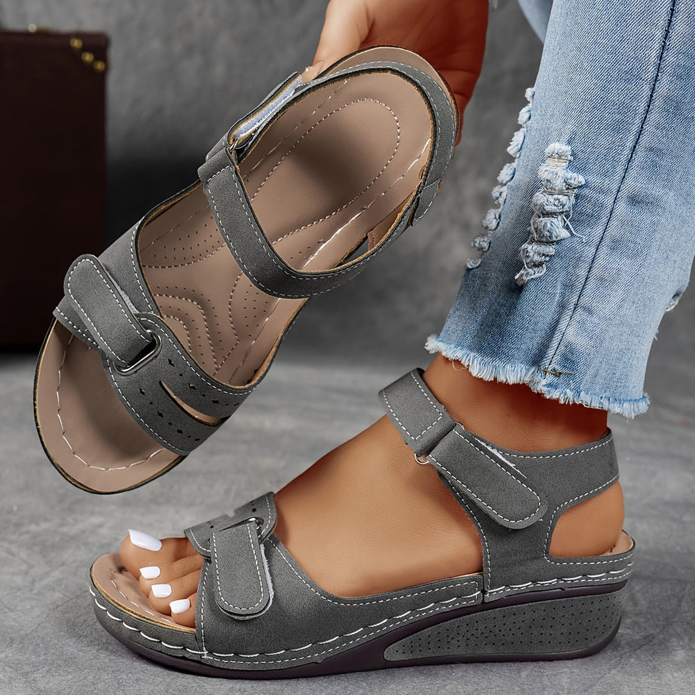 Happy™ LowWedge: Casual Comfortabele Lage Hak Wedge Sandalen