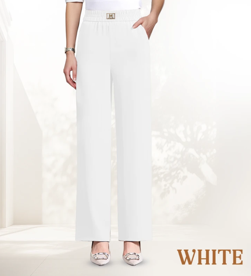 Icone™ DrapePants: Stijlvolle Rekbare Hoge Taille Drape Broek