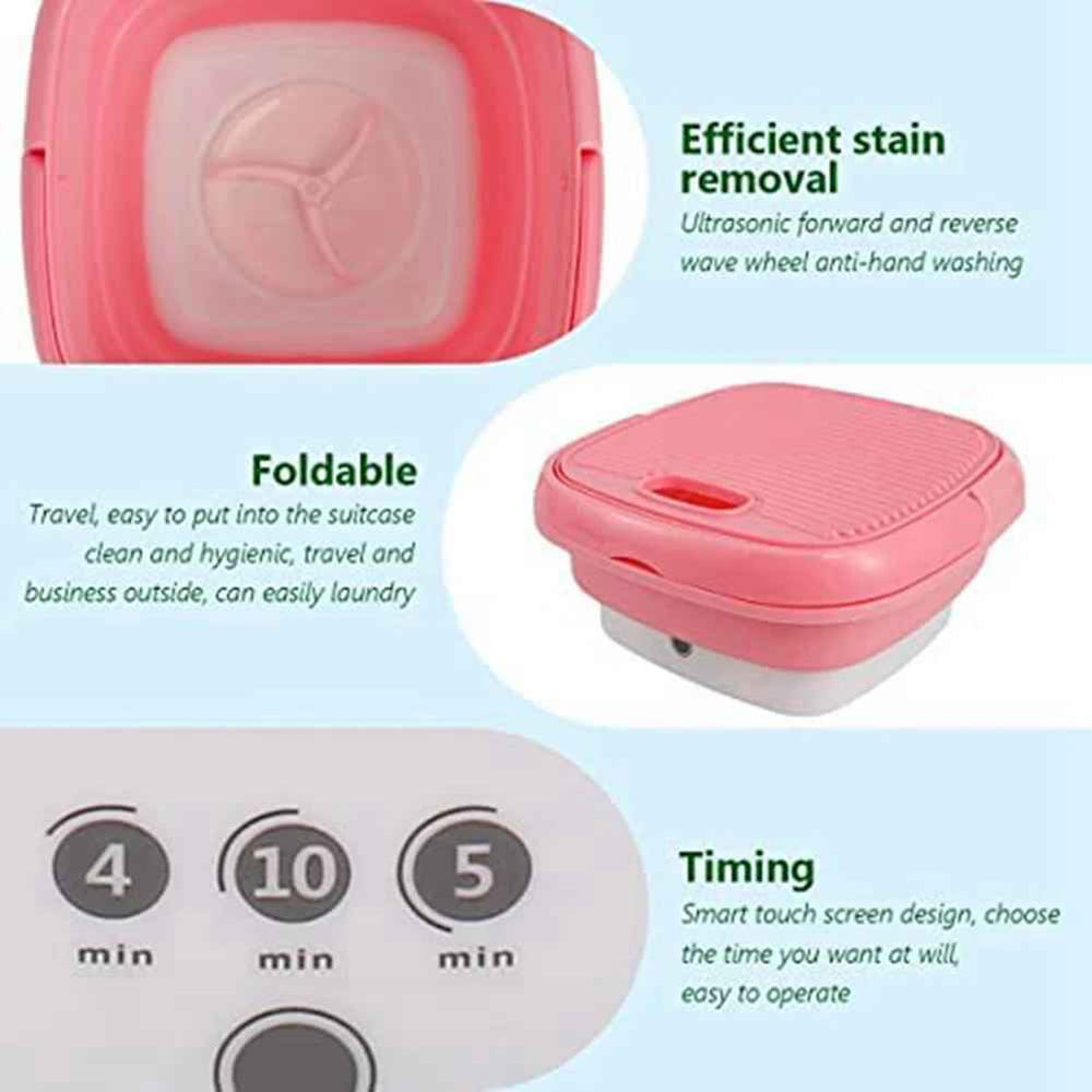 MiniClean™ – Stijlvolle Draagbare Persoonlijke Wasmachine