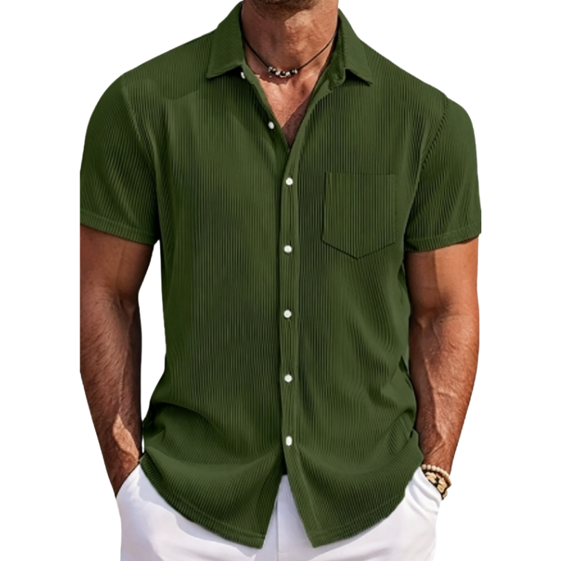 Icone™ StreetwearShirt: Comfortabel Stijlvol Heren Korte Mouw Casual Streetwear Shirt