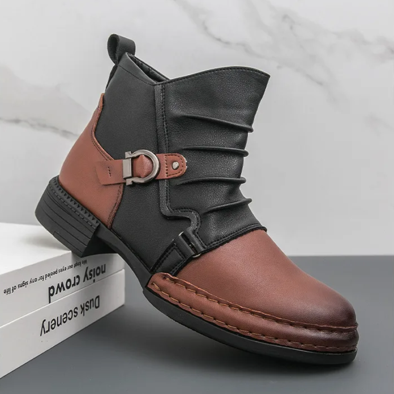 Happy™ CowboyBoots: Klassieke Britse Geïnspireerde Heren Hoge Topje Cowboylaarzen