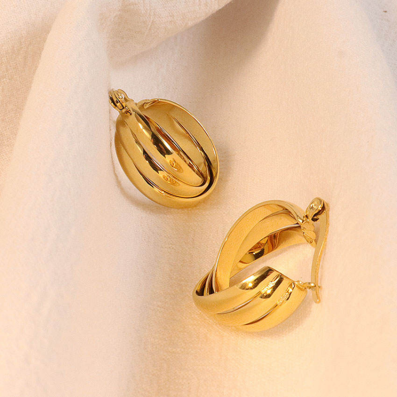 Jewelance™ LuxeHoops 1+1 GRATIS: Luxe Minimalistische Elegante Mode Hoepel Oorbellen