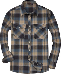 Icone™ CheckeredLongsleeves: Klassieke Casual Knoop-Beneden Geruite Mouwen