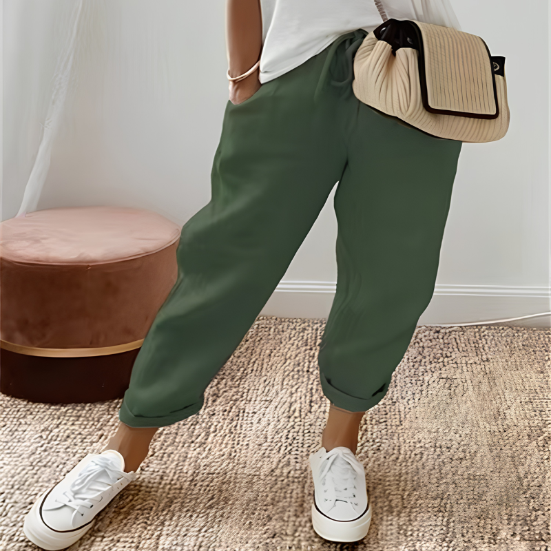 Icone™ DrawstringPants: Dames Elegante Zomer Toevallig Trekkoordbroek
