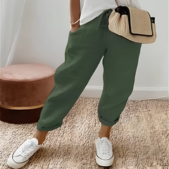 Icone™ DrawstringPants: Dames Elegante Zomer Toevallig Trekkoordbroek