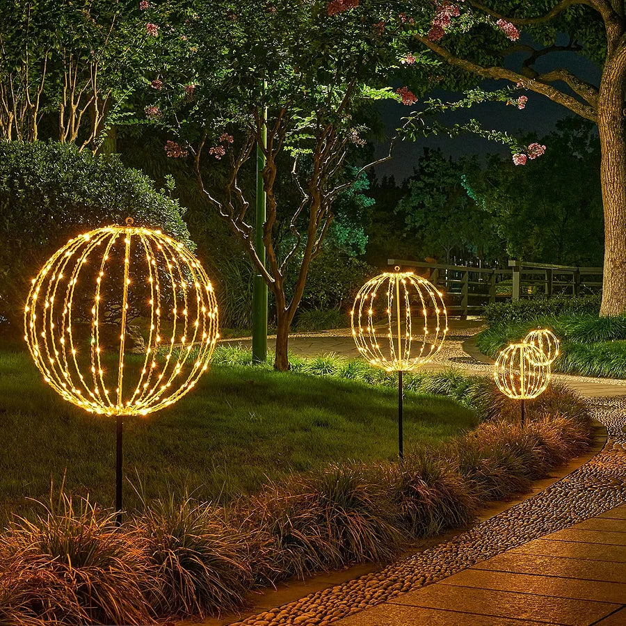 Ledsen™ ChristmasBall: LED Hangende Kerst Bal Lichtjes Voor Buiten Tuin Decoratie