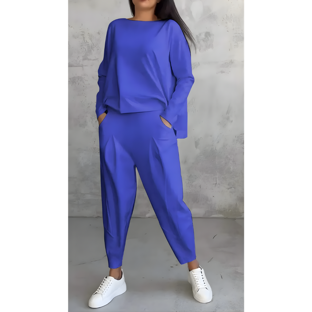 Icone™ CasualOutfit: Dames Lange Mouwen En Broek Twee-Delige Casual Outfit