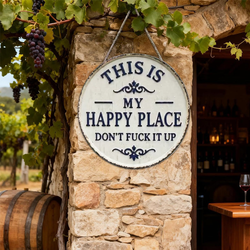 YardSign - Vintage Statement Grappig Bord Tuin En Buiten Muurdecoratie