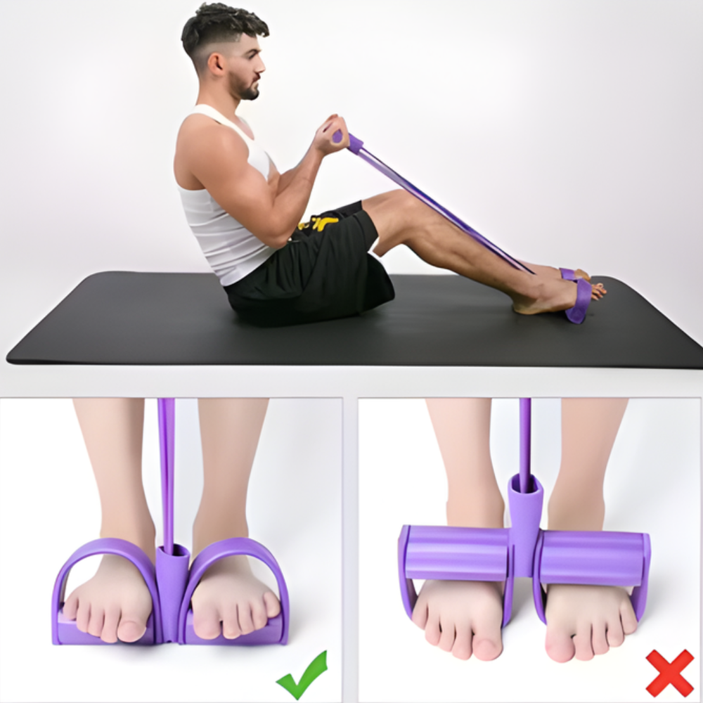 BandTrainer 1+1 GRATIS: Elastisch Eenvoudig-Naar-Meenemen Fitheid Pedaal Band Dresseur