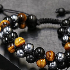 Jewelance™ ProtectionBracelet 1+1 GRATIS: Dubbel Laag Tijgeroog Bescherming Armband