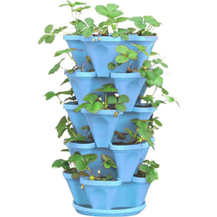 FlowerPots: Multi-Laags Stapelbare Toren Bloempotten