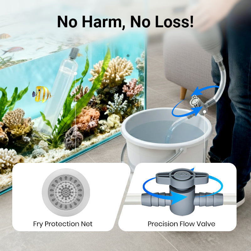 Cleaner Pro° AquariumVacuum: Eenvoudig Te Gebruiken Aquariumstofzuiger Voor Onderhoud