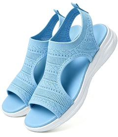 Happy™ FlatSandals: Ademend Open-Tenen Comfortabele Platte Sandalen