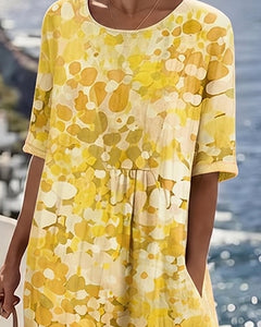 Icone™ PocketDress: Casual Vloeiende Losse Gedrukte Pocket Dress