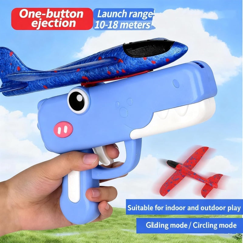Kletshuts™ DinoBlaster: Dinosaurussen Vliegtuig Launcher Kinderen Blaster Speelgoed