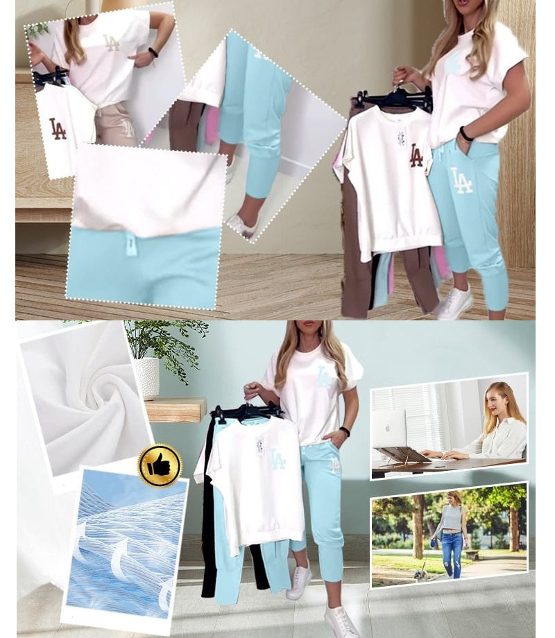 Icone™ ComfyOutfit: Toevallig Zachte Ademende Dagelijkse Comfortabele Stijlvolle Outfit Set