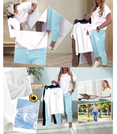 Icone™ ComfyOutfit: Toevallig Zachte Ademende Dagelijkse Comfortabele Stijlvolle Outfit Set