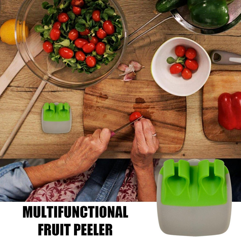 Globetrek° SafePeeler 1+1 GRATIS: Multifunctionele Compacte Fruit En Groente Veilig Schiller