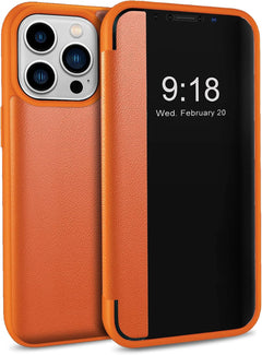 FlipCase 1+1 GRATIS - Slanke Transparante Omslag Zeker Sluiting Omdraaien Geval