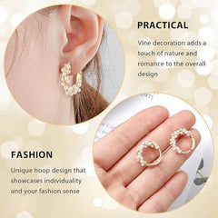 Jewelance™ TwistedEarrings 1+1 GRATIS: Elegante Gedraaide Hoepel Parels Mode Oorbellen