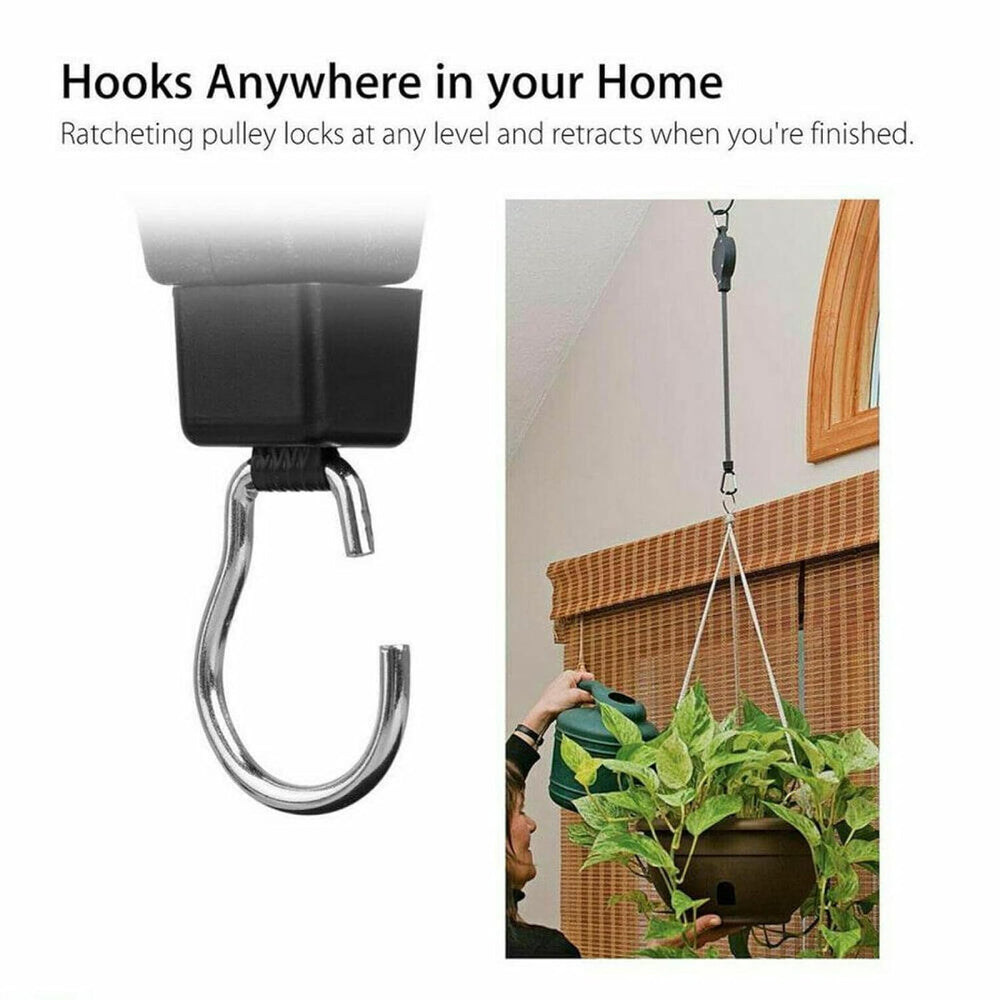 GlideHold® SuspensionHooks 1+1 GRATIS: Inklapbare Hangplanten Suspensie Haken