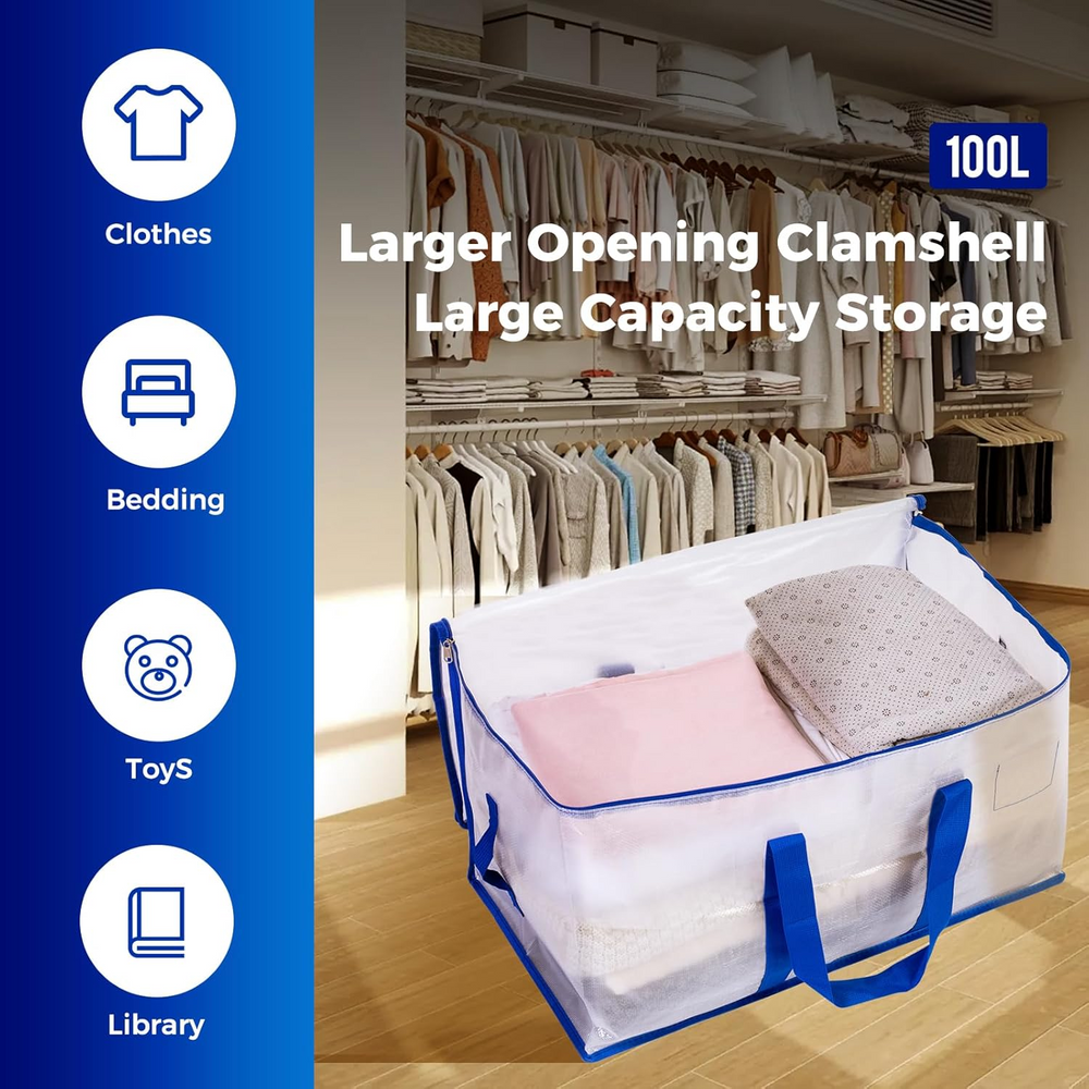 Icone™ MultiBag: Multi-functionele Plastic Opbergzak met Grote Capaciteit