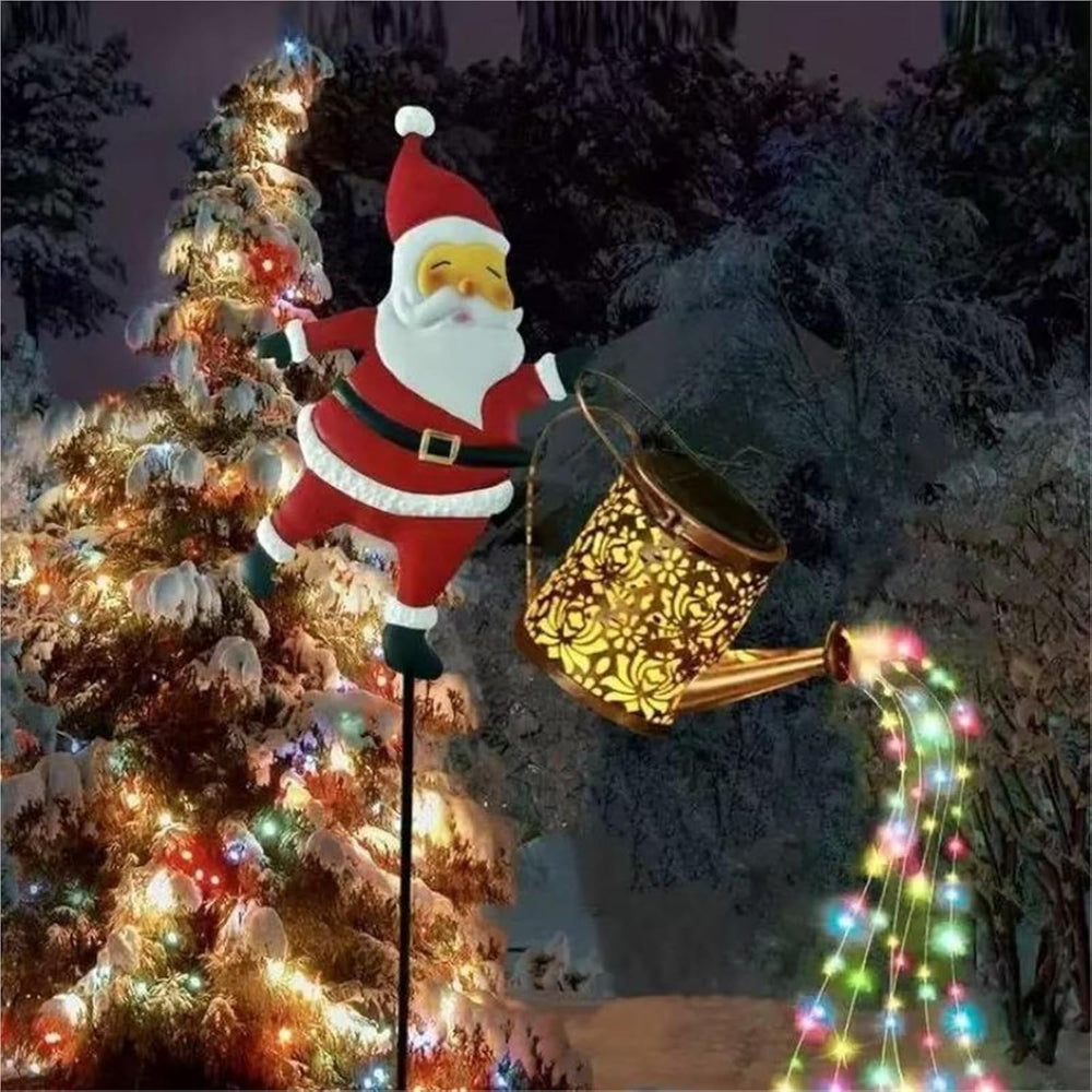 Ledsen™ SantaKettle: Zonne-Energie Gloeiend Buiten Kerstman Waterkoker Decoratie