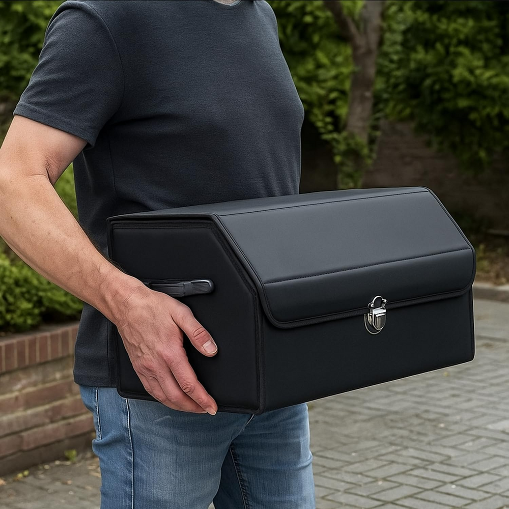 TrunkStorage - Duurzame Multifunctionele Reis-Klare Draagbare Auto Kofferbak Opslag Organisator