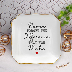 JewelryPlate 1+1 GRATIS: Elegante Keramische Statement Cadeau Sieraden Decoratieve Schotel