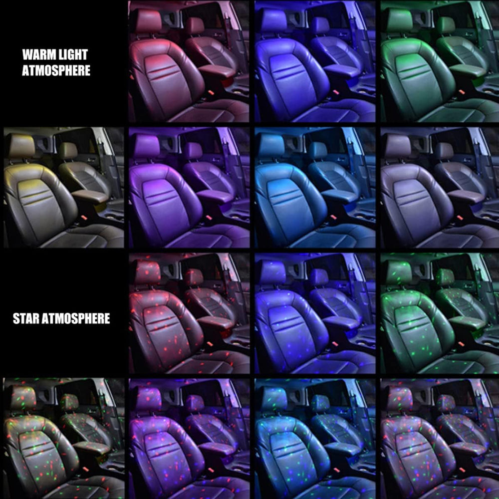 Ledsen™ GlowLights: Ambient Auto Interieur Projectietoestel Gloed Lichten