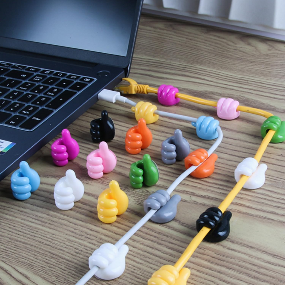 GlideHold® StickyGrips 1+1 GRATIS: Multifunctionele Kabel Management Muur Organisator Sticky Grips