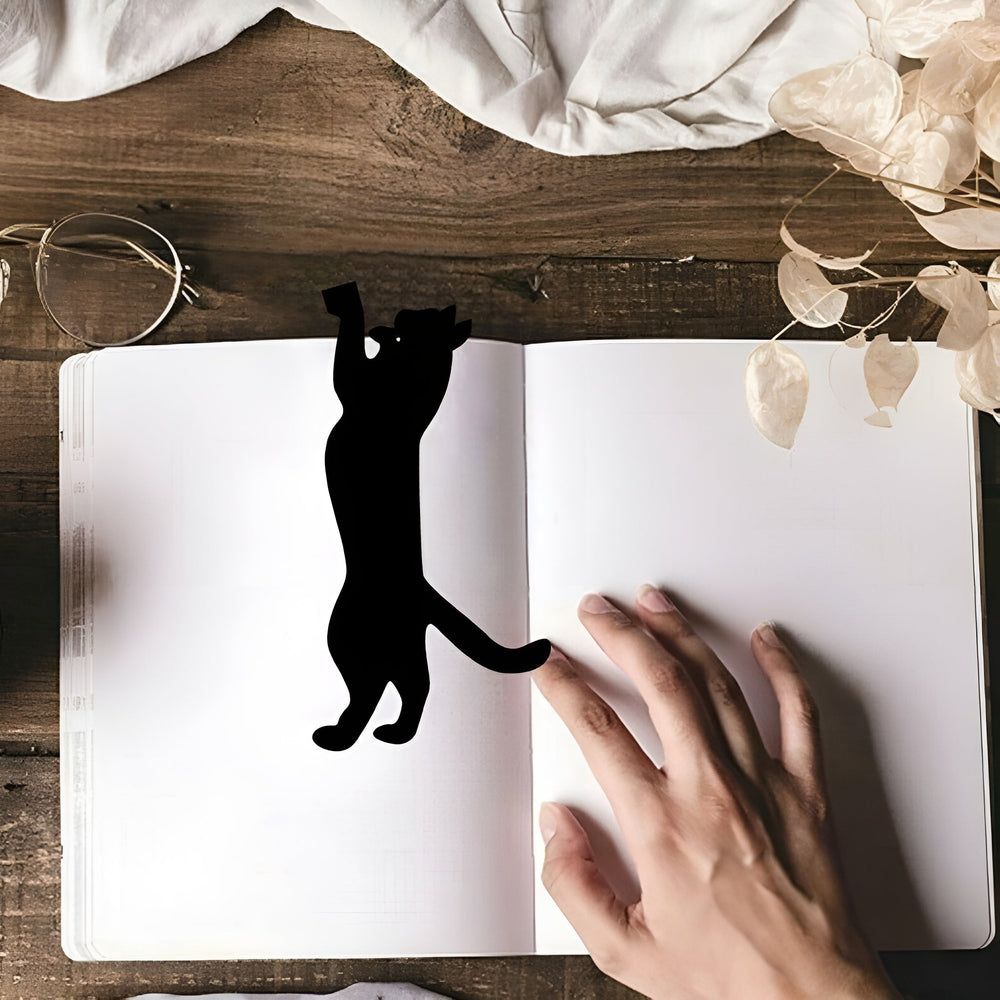CatBookmark: Decoratieve Pagina Markeerder En Kat Boekenlegger Clip Set