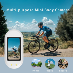 BodyCamera: Eenvoudige-Aanraking Bediening HD Opname Handenvrij Compacte Lichaamscamera